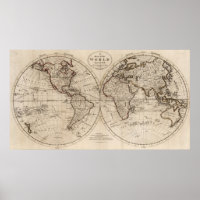Old Fashioned World Map (1795)