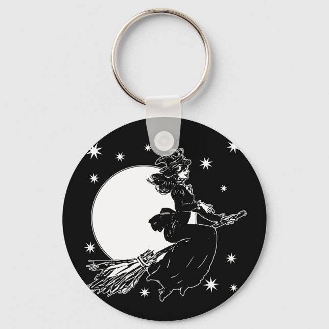 Old Fashoned Witch Key Ring (Front)