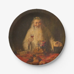 Old Father Christmas (Santa Claus) Paper Plate