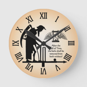 Old Father Time Cricket Clock