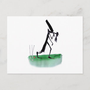 old father time - cricket, tony fernandes postcard