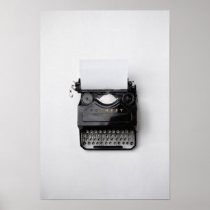 Old Favorit Typewriter Poster