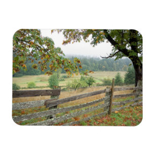 Old Fence On A Farm Magnet