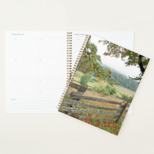 Old Fence On A Farm Planner