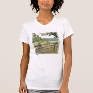 Old Fence On A Farm T-Shirt