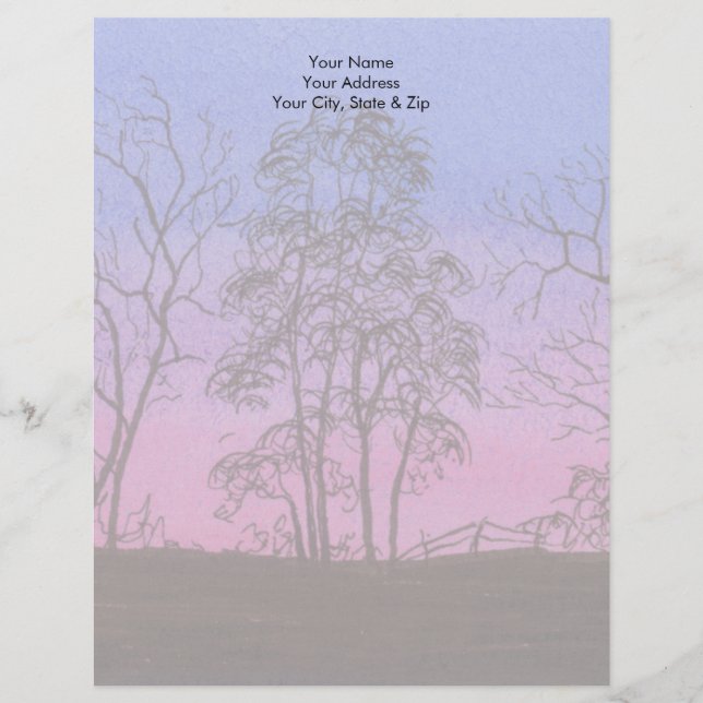 Old Fence Row Personalised Letterhead (Front)