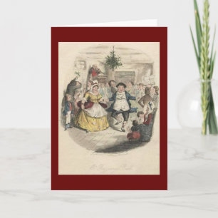 Old Fezziwig's Christmas Ball, A Christmas Carol Holiday Card