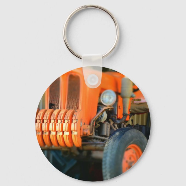 OLD FIAT TRACTOR RURAL QUEENSLAND AUSTRALIA KEY RING (Front)