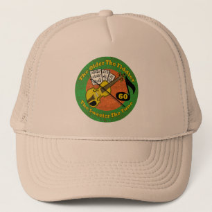 Old Fiddler 60th Birthday Gifts Trucker Hat