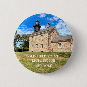 Old Field Point Lighthouse, New York Button