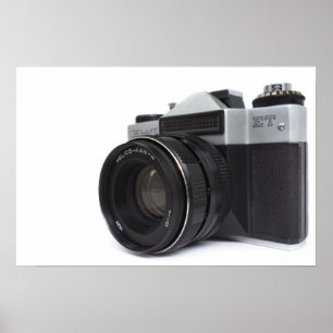 Old film camera poster