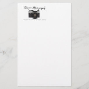 Old film camera stationery