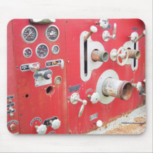 Old fire truck gadgets mouse pad