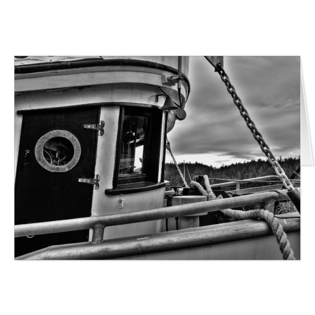 Old Fishing Boat Forecabin Card (Front Horizontal)