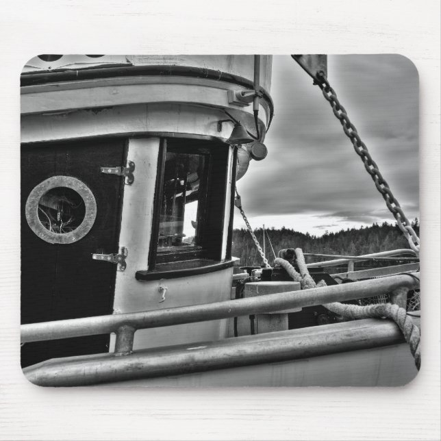 Old Fishing Boat Forecabin Mousepad (Front)
