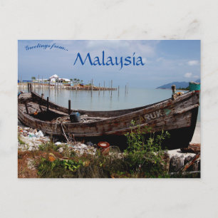 Old Fishing Boat Langkawi Malyasia Postcard