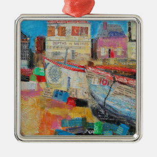 Old Fishing Boats 2013 Metal Ornament
