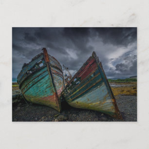 Old Fishing Boats Postcard