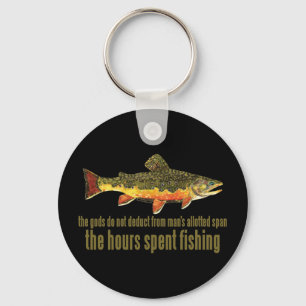 Old Fishing Saying Key Ring