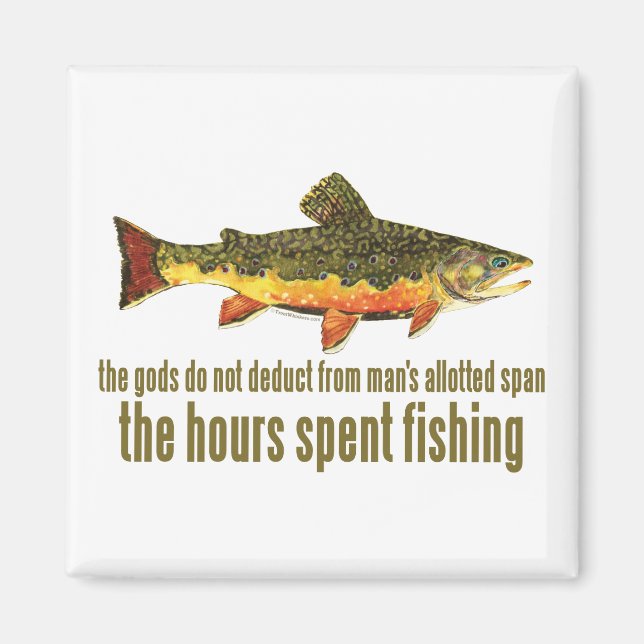 Old Fishing Saying Magnet (Front)