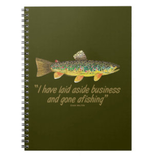 Old Fishing Words Notebook