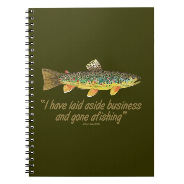 Old Fishing Words Notebook (Front)