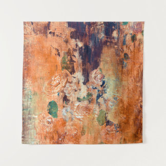 Old floral wallpaper, grunge vignette. tapestry