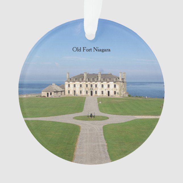 Old Fort Niagara Barracks plastic ornament (Front)