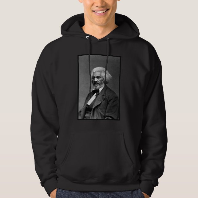 Old Fr3d3rick Bailey Douglas African American Hero Hoodie (Front)