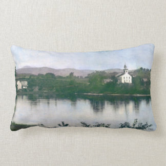 Old Free Meeting House at Bingham, Maine Lumbar Cushion