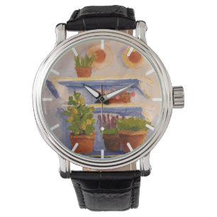 Old French Country Sunny Outdoor Shelves Watch