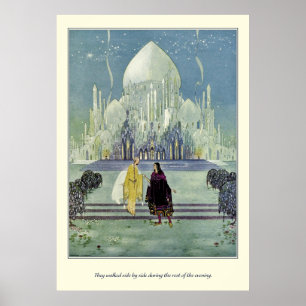 Old French Fairy Tales: They Walked Side by Side Poster