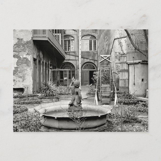 Old French Quarter Patio Postcard (Front)