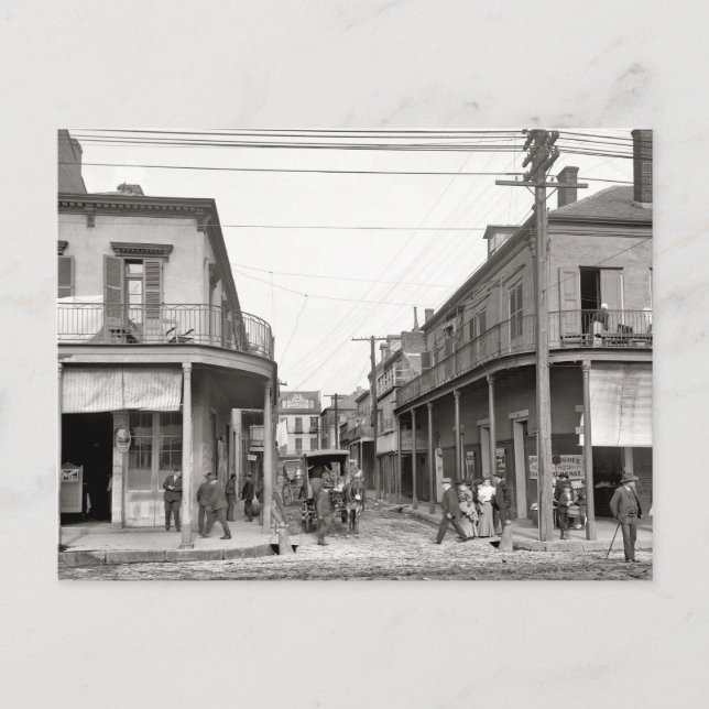 Old French Quarter Street Postcard (Front)