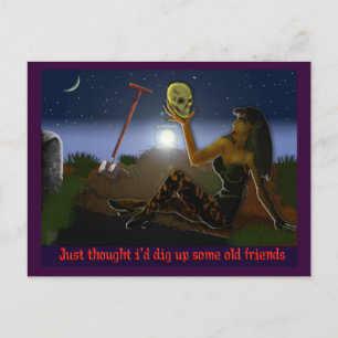 old friends postcard