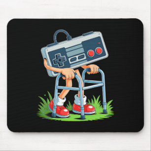 Old Gamer Retro Video Game Old Gamer 80s Funny For Mouse Pad