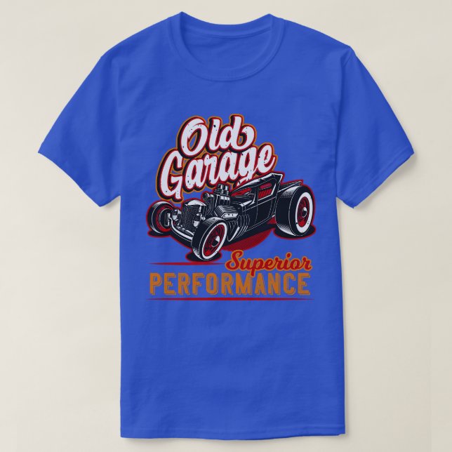Old Garage Hot Rod California T-Shirt (Design Front)