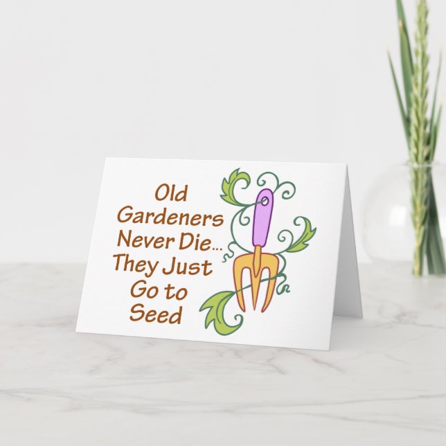 Old Gardeners Card (Front)