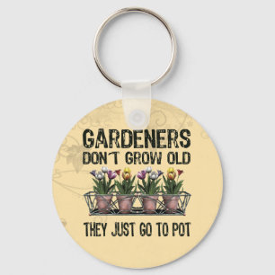 Old Gardeners Key Ring