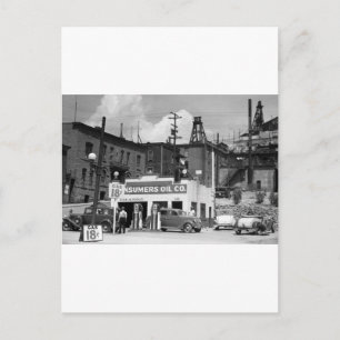 Old Gas Station, 1930s Postcard