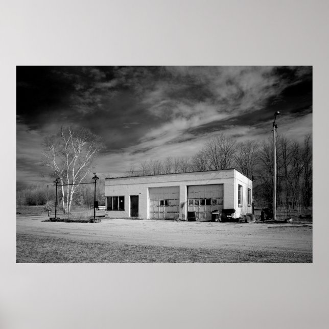 Old Gas Station Poster (Front)