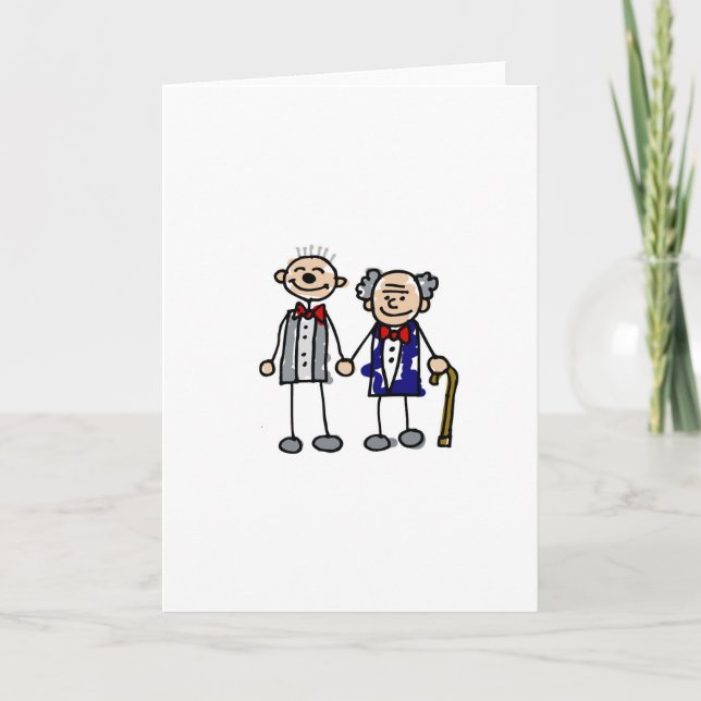 Old Gay Couple Card (Front)