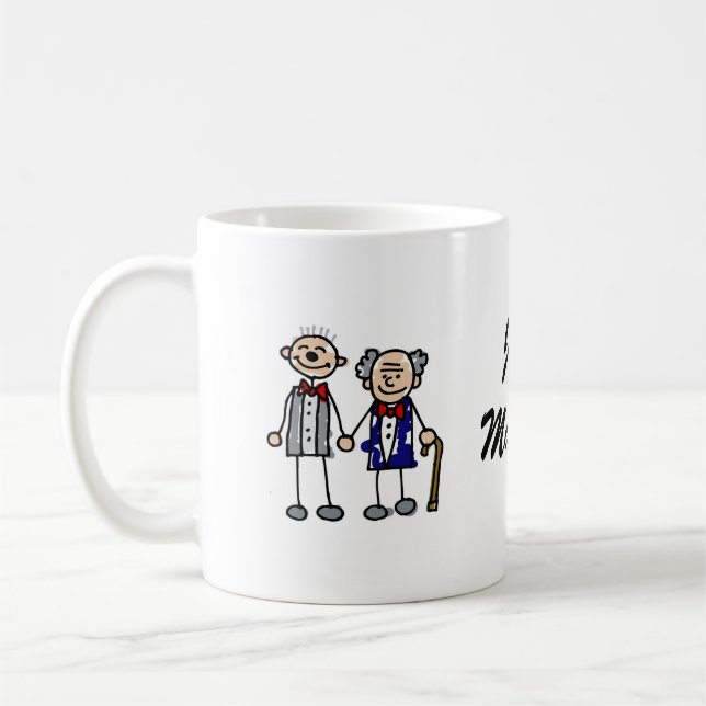 Old Gay Couple Coffee Mug (Left)