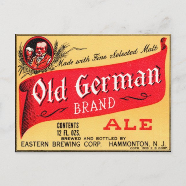 Old German Brand Postcard (Front)