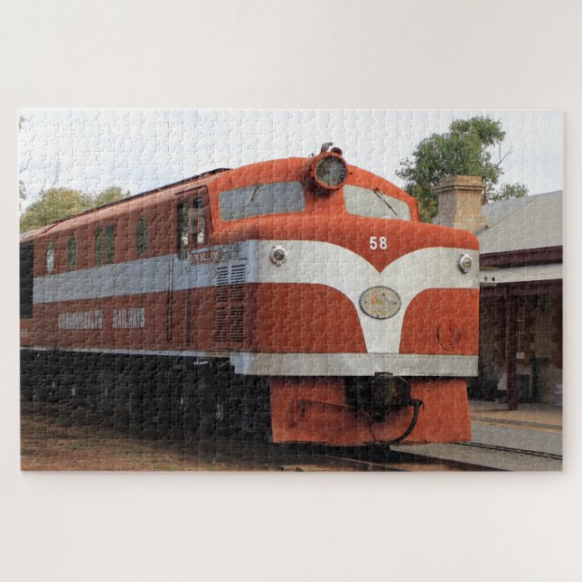 Old Ghan locomotive, Alice Springs, Australia Jigsaw Puzzle (Horizontal)