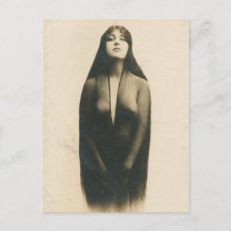 Old girly postcard Cepia