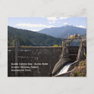 Old Glines Canyon Dam Postcard
