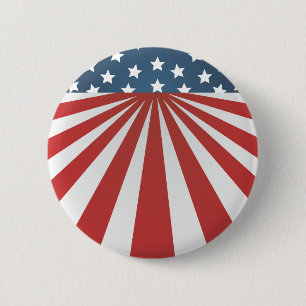 old glory 6 cm round badge