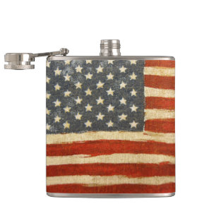 Old Glory American Flag Hip Flask