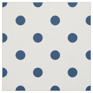 Old Glory Blue Polka Dots (large scale) Fabric